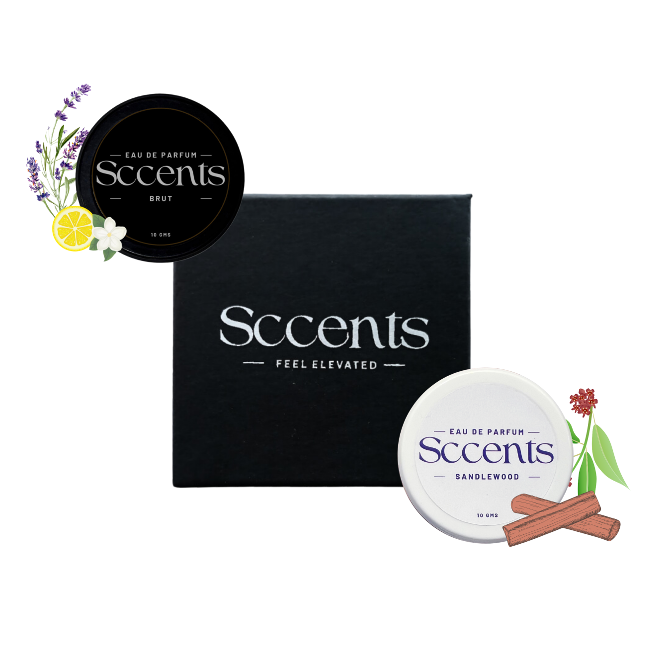 Brut & Sandalwood Gift Pack of 2 - Solid Perfume